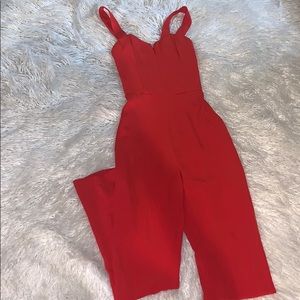 H&M red jumpsuit size 2 never worn
